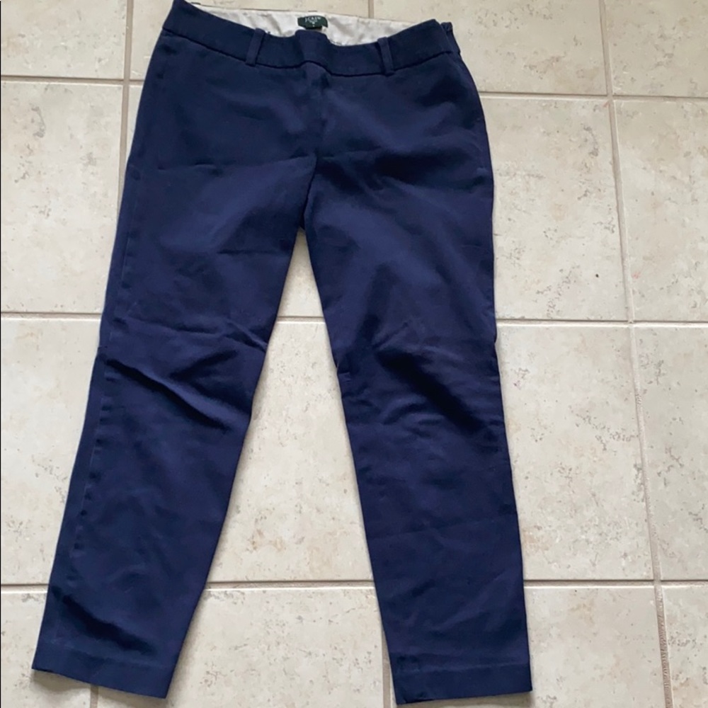 Navy Cropped Dress Pants by J-Crew